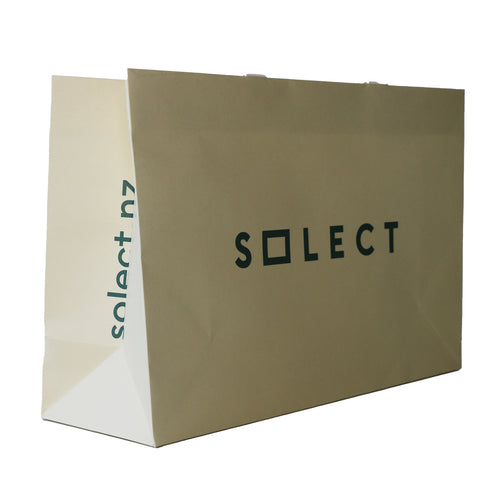 Kraft Paper Bag with Paper Ribbon Handles