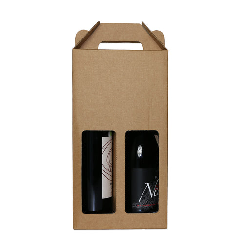 2-Bottle Corrugated Box