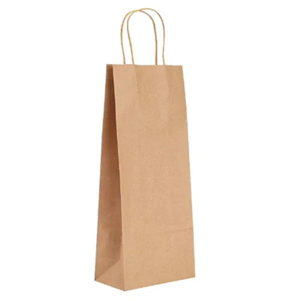 Brown Kraft Single Bottle Bag