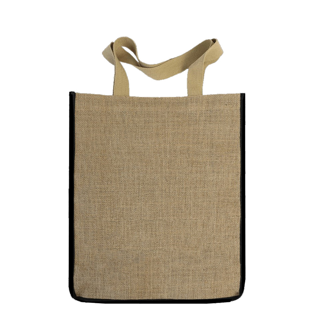 Jute Bag With Canvas Handles