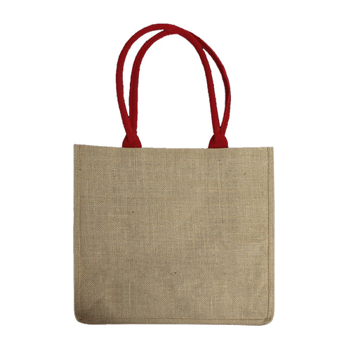 Jute Bag With Cotton Cord Handles