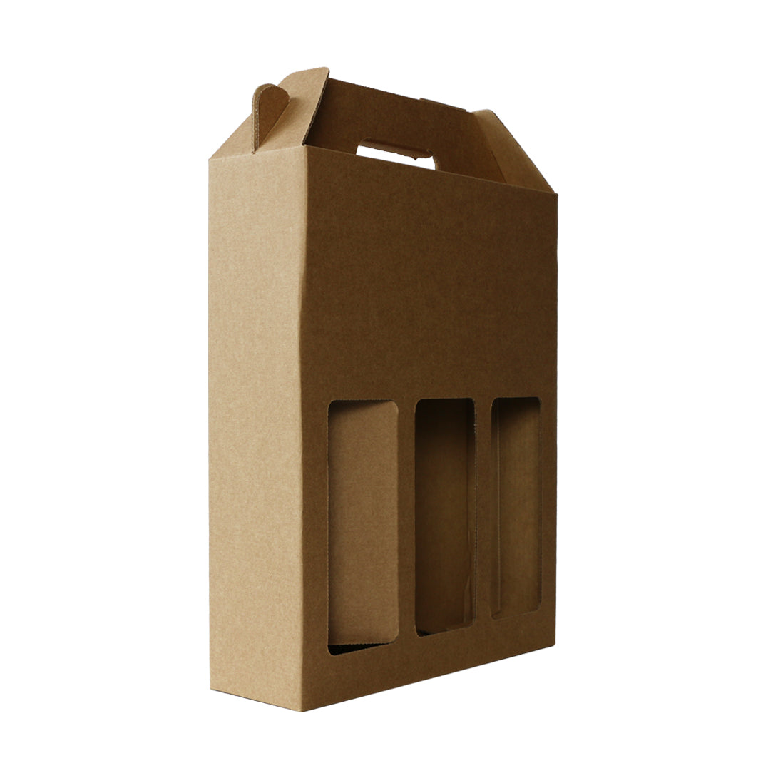 3-Bottle Corrugated Box