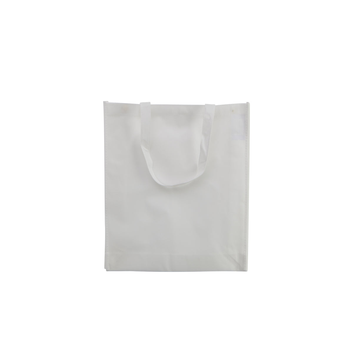 White Eco Bag Medium With Side Gussets
