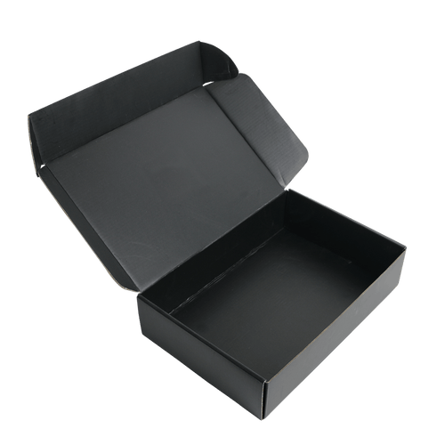 Black cardboard shoe boxes discount