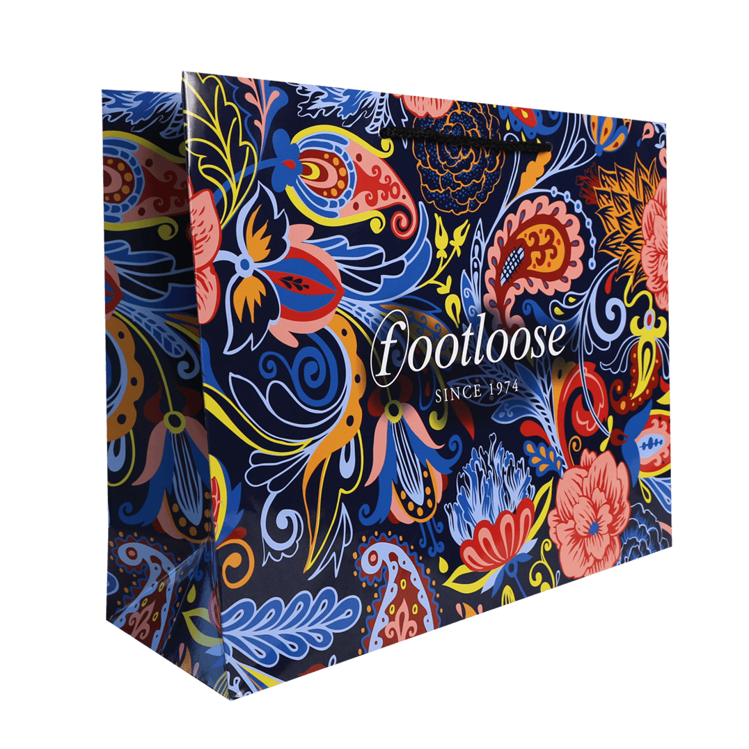 Art Paper Carry Bag With Cord Handles