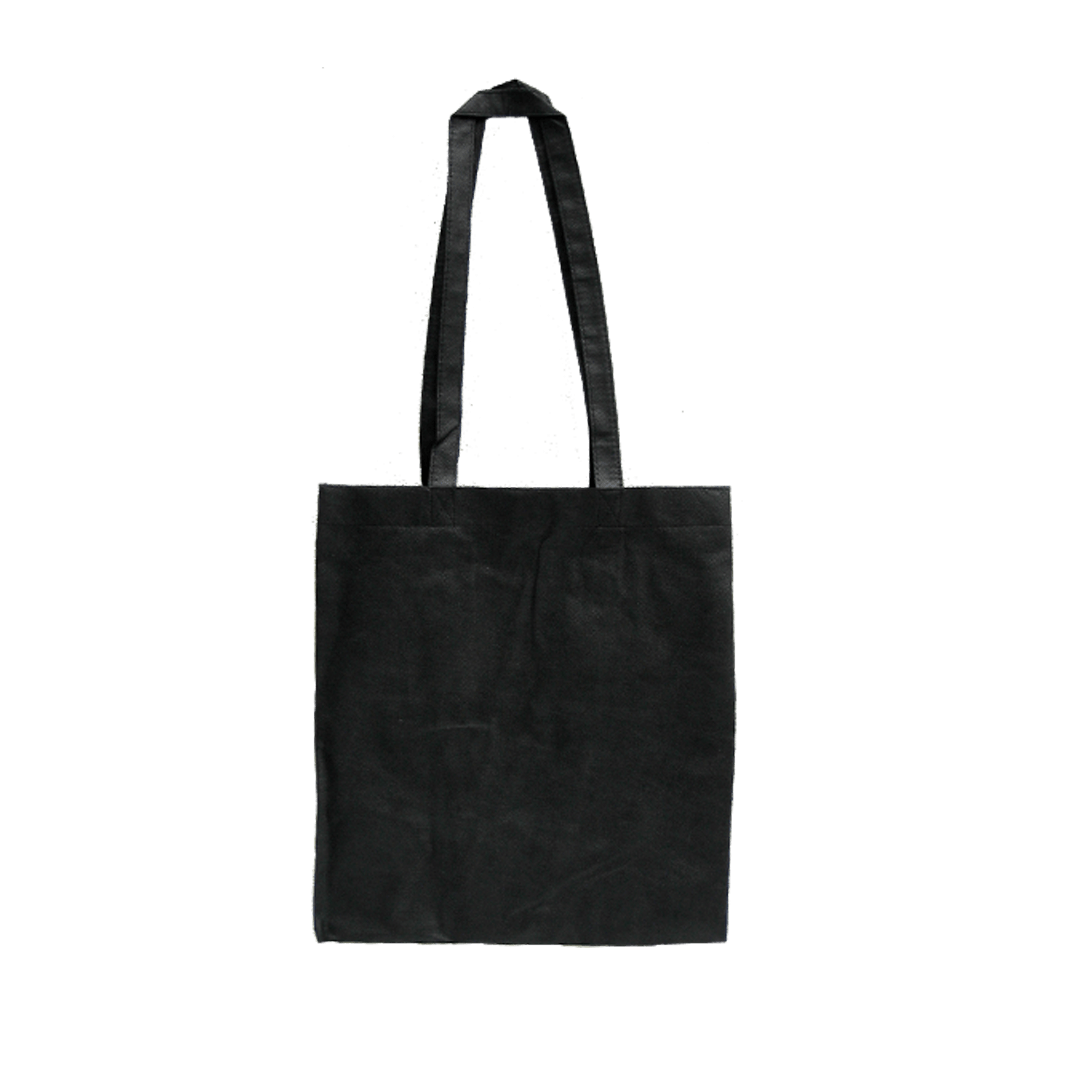 Black Eco Bag Medium With Side Gussets